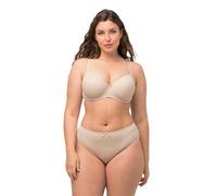 Ulla Popken Sujetador con Aros, Carcasa Blanda Moldeado, Beige, 125B para Mujer
