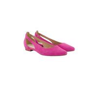 Ulla Popken Leder-Ballerinas, Cut-out, Weite H, Zapatos Tipo Ballet Mujer, Rosa Oriental, 41 EU Ancho