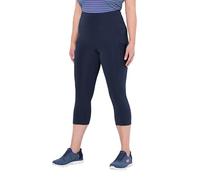 Ulla Popken Mallas 3/4 hasta la Pantorrilla, Cintura Alta, Secado rápido 821017 Pantalón, Negro, 45W x 32L para Mujer