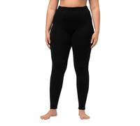 Ulla Popken Leggings, Leggings Mujer, Negro, 36W / 32L