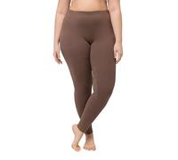 Ulla Popken Leggings, Skinny, Elastikbund, Oeko-Tex Pantalones Casuales, Color marrón, 7XL / 32L Mujeres