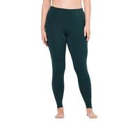 Ulla Popken Leggings, Skinny, Elastikbund, Oeko-Tex Pantalones Casuales, Verde Medianoche, XL / 32L Mujeres