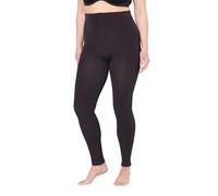 Ulla Popken Thermo-strumpfleggings, Weiches Futter, Elastikbund Calzas térmicas, marrón Caoba, 54-56 Mujeres