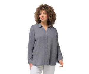Ulla Popken Leinenbluse, Blusas Mujer, Marineblau Meliert,