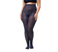 Ulla Popken Leotardo de microfibra Essential, 60 den azul noche 52+ 677767139-52+