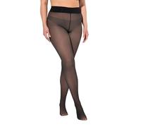 Ulla Popken Leotardo, efecto transparente, color natural en la parte interior negro 54+ 823922100-54+