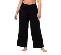 Ulla Popken Marlenehose Pantalones, Negro, 40W / 32L para Mujer