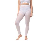 Ulla Popken Medias-leggings, 60 den, costuras planas blanco nieve 56+ 659026200-56+