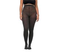 Ulla Popken Pantys, Pata de Gallo Grandes-Talla Extra, Negro, 48-50 para Mujer
