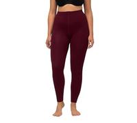 Ulla Popken Leggings Térmicos, Forro Suave Medias, Granate, 56-58 para Mujer