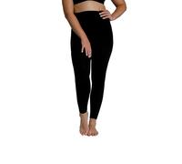 Ulla Popken Medias térmicas, Forro Mullido Fleggings, Negro, 60-62 para Mujer