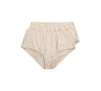 Ulla Popken Midislips, 2er-Pack, Nadelstreifen, höher geschnitten Ropa Interior, Perlweiß, 20-22 para Mujer