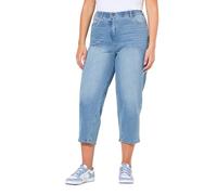 Ulla Popken Mom-Jeans, Konisches Bein, Komfortbund Denim, Azul Claro, 58 Mujeres