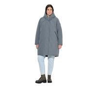 Ulla Popken Mujer Abrigo Mezcla Gris Oscuro 54+