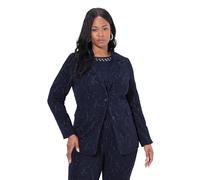 Ulla Popken Mujer Blazer | Tallas grandes, Plus Size Blazer de jersey, jacquard