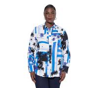 Ulla Popken Mujer Blusa Camisera Blanco Nieve 46+
