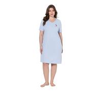 Ulla Popken Mujer Camisón Azul Claro 50+