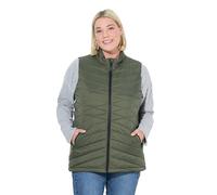 Ulla Popken Mujer Chaleco caqui 46+