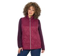 Ulla Popken Mujer Chaleco rojo vino 50+