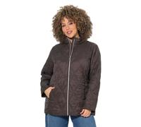 Ulla Popken Mujer Chaqueta Acolchada Chocolate Oscuro 58+