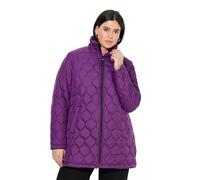 Ulla Popken Chaqueta Acolchada HYPRAR, hidrófuga, Cuello alzado Ciruela 50+ 833042836-50+