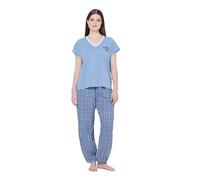 Ulla Popken Mujer Pijama Azul Helada 46+