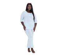 Ulla Popken Mujer Pijama Azul océano Glacial 50+