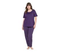 Ulla Popken Mujer Pijama Berenjena 50+