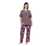 Ulla Popken Mujer Pijama Tierra 46+