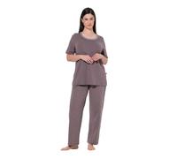 Ulla Popken Mujer Pijama Tierra 62+