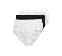 Ulla Popken Slip, Braguitas para Mujer, Blanco (Weiss 20), 52 (Talla del Fabricante: 50+), Pack de 3