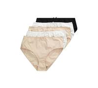 Ulla Popken Slip, 5er Pack Basic Ropa Interior, Multicolor (Mehrfarbig 90), 50-52 para Mujer