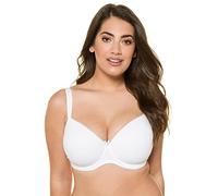 Ulla Popken Mujer Slip, Spitze Leo Sujetador con Aros Not Applicable, Blanco (Weiss 20), Not Applicable (Talla del Fabricante: 90C)