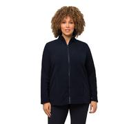 Ulla Popken Mujer Sudadera con cremallera | Tallas grandes, Plus Size Chaqueta polar, sistema de pantalón de traje