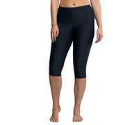 Ulla Popken Mujer Tallas Grandes Tallas Grandes Talla Grande Natación Capri Largo Rodilla Elástico Comodidad Marina 46 721478132-46, Azul Marino, 46