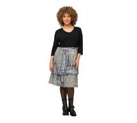 Ulla Popken Mujer Vestido | Tallas grandes, Plus Size Vestido de jersey, falda plisada