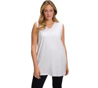 Ulla Popken Basic-v-Top Camisetas, Blancanieves, 64-66 para Mujer