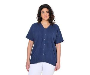 Ulla Popken Musselin Bluse mit Biesen CamisetaTintas Azul48-50 Muje