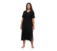 Ulla Popken Nachthemd_804072, Camisa de Noche Mujer, Schwarz, 46+