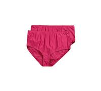 Ulla Popken Pack de 2 Calzoncillos para Mujer, diseño de Rayas, Fucsia, 50-52