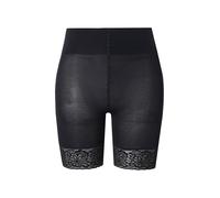 Ulla Popken Pantalón de ciclismo tipo media, dobladillo de encaje, protección para los muslos negro 62+ 845319100-62+