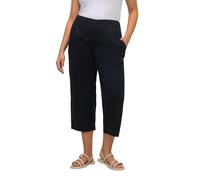 Ulla Popken Pantalones Chinos Ruby, Cintura elástica, Pierna Ancha y Recta, Tallas Grandes y Tallas Grandes para Mujer, Marine, 45W / 32L