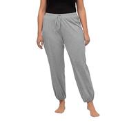 Ulla Popken Pantalones de Chándal, Pantalones para Mujer, Negro, 48-50