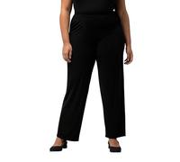 Ulla Popken Pantalones de Jersey, Negro, 53W / 32L para Mujer