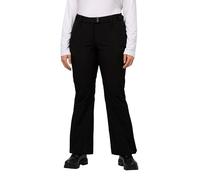 Ulla Popken Pantalones de Softshell, Resistentes al Agua, Negro, 46 para Mujer