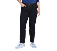 Ulla Popken Pantalones Vaqueros para Mujer, Pantalones Casuales Boyfriend, Dark Azul Denim, 42W / 32L