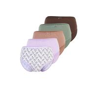 Ulla Popken Panti marrón / marrón castaño / verde claro / lavanda L-XL marrón / marrón castaño / verde claro / lavanda
