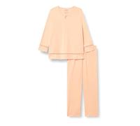 Ulla Popken Pijama para Mujer, Cinta Bordada Nightgown, Rosa Sorbete, 46