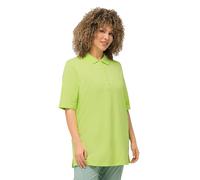 Ulla Popken Polo básico Camiseta, Verde Lima, 48-50 para Mujer