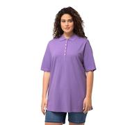 Ulla Popken Polo Hemd_637297 Camisa Ajustada, Lila Azul, 38 Mujeres